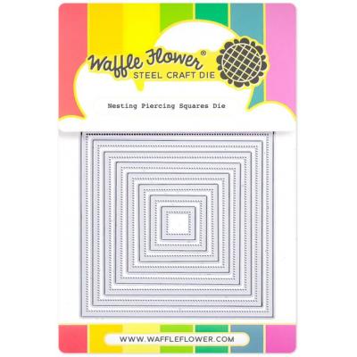 Waffle Flower Die - Nesting Piercing Squares